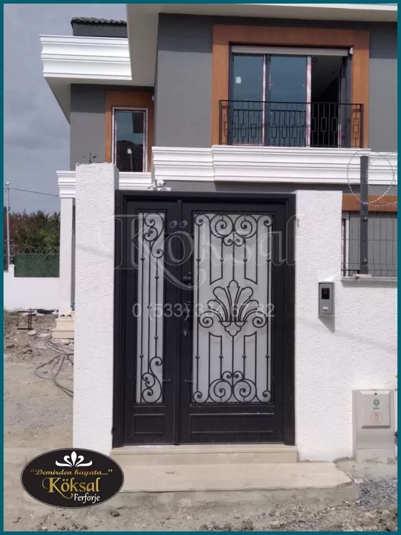 Ferforje Villa Bahçe Kapısı – Çelik Villa Bahçe Kapıları