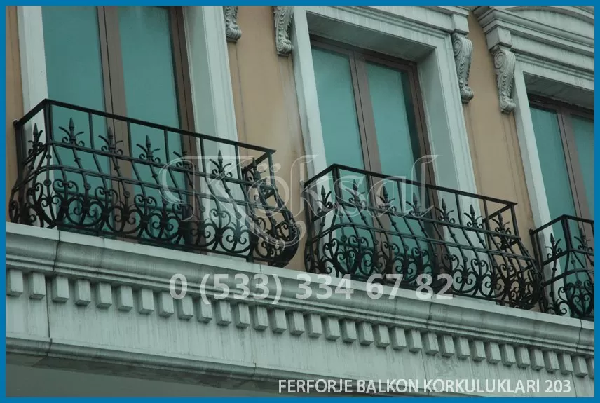 Ferforje Balkon Korkulukları 203