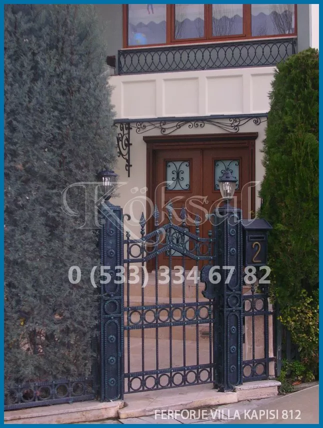 Ferforje Villa Kapıları 812