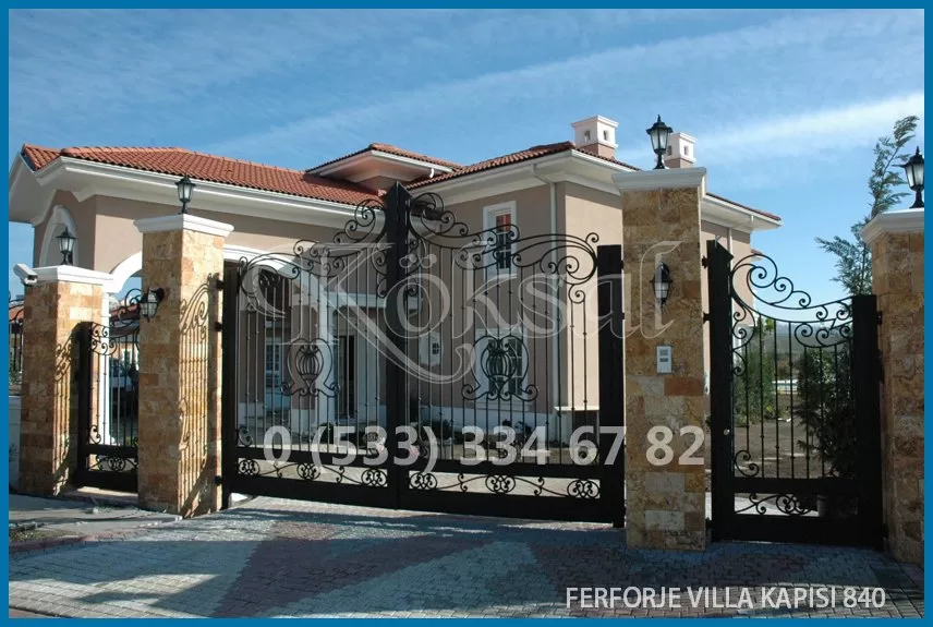 Ferforje Villa Kapıları 840