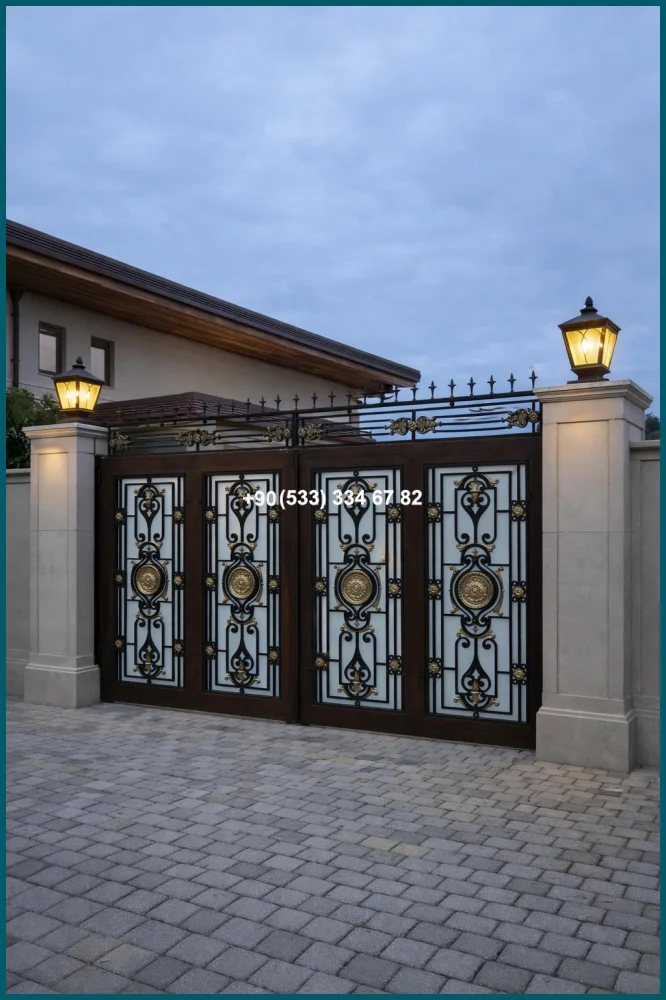 VİLLA KAPILARI-FERFORJE VİLLA KAPILAR-VİLLA GİRİŞ KAPILAR ist19327